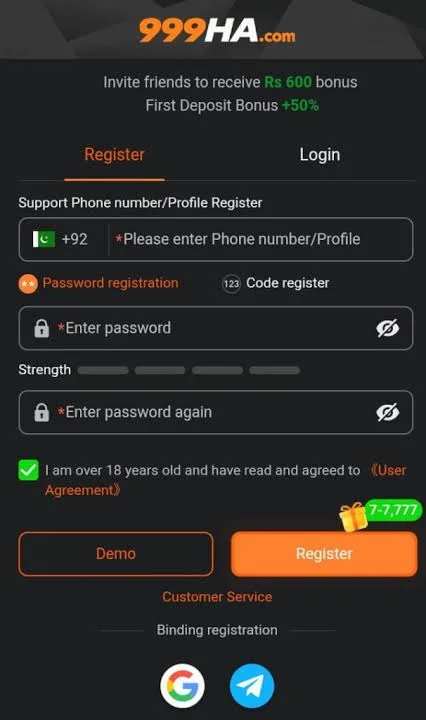 999HA Game Registration