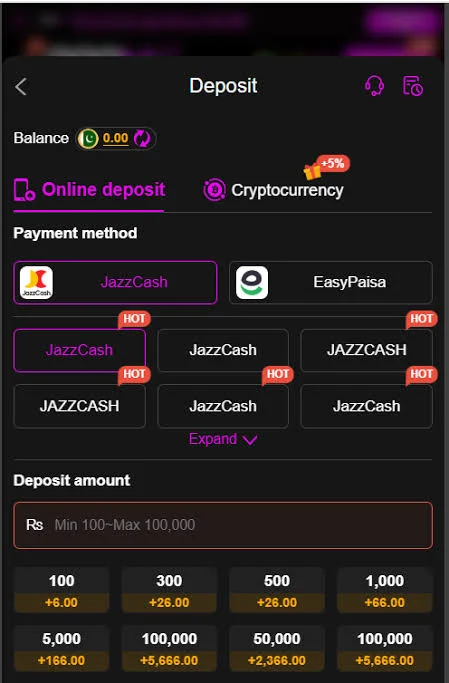 999V deposit